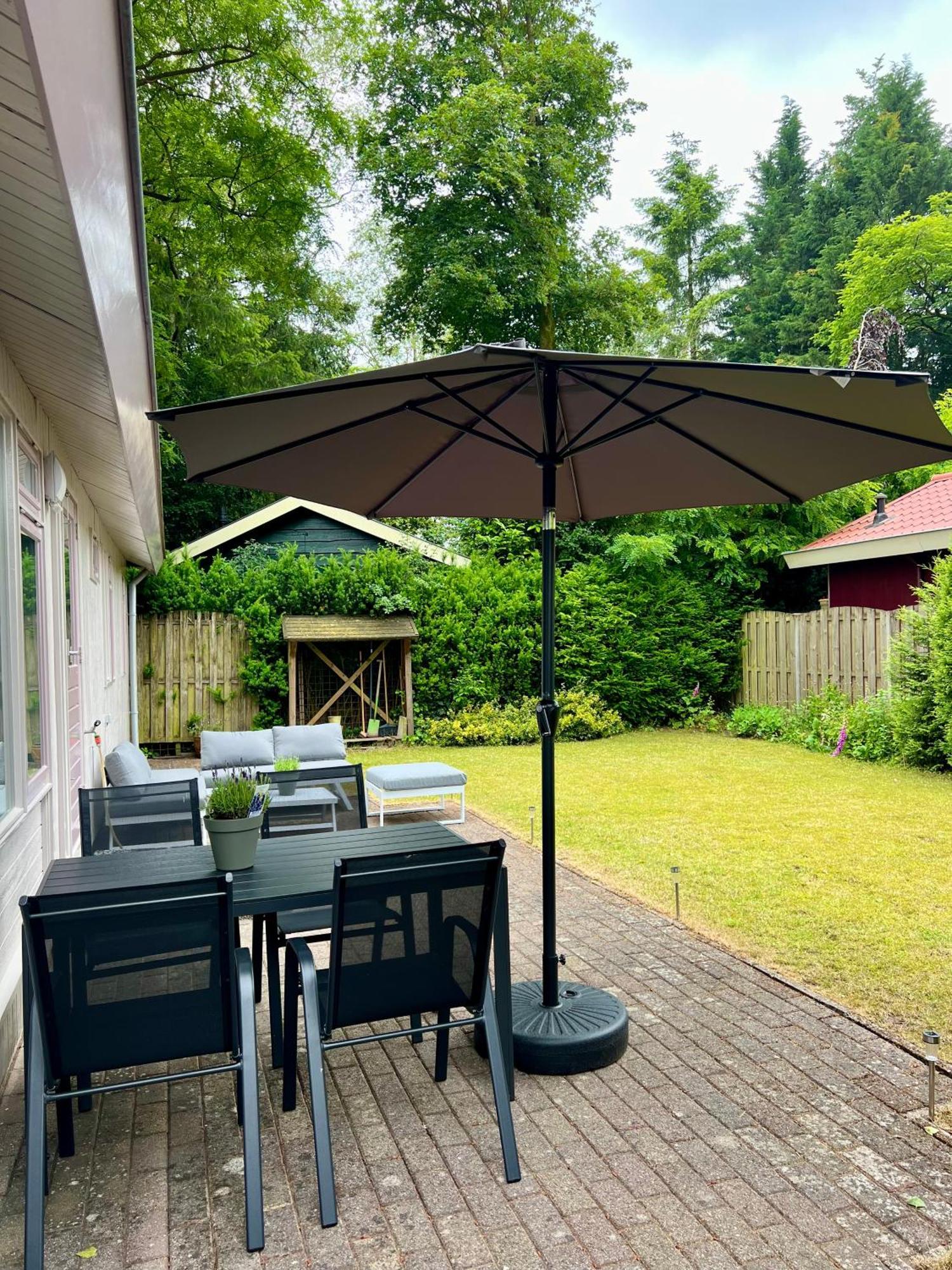 Luxe Boshuisje Met Prive Wellness & Jacuzzi Op De Veluwe Ermelo Dış mekan fotoğraf